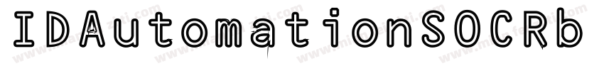 IDAutomationSOCRb Re字体转换